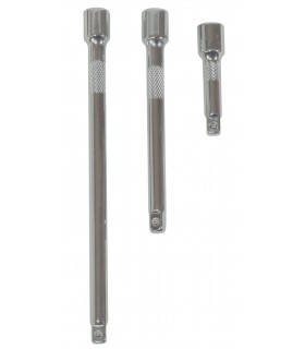 Jeu de 3 rallonges 1/4 chrome-vanadium