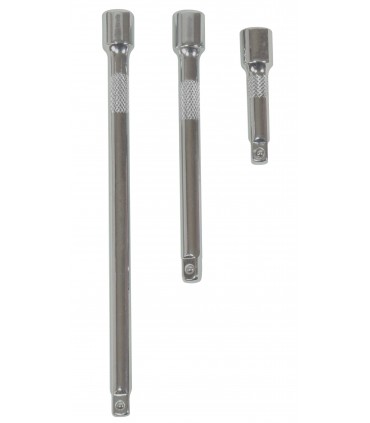 Jeu de 3 rallonges 1/4 chrome-vanadium