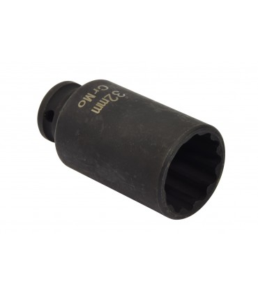 Douille à choc CRMO 12pans carré 1/2 - 32mm