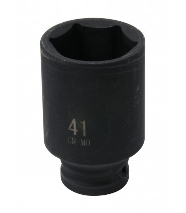 Douille à choc molybdene 6 pans carré 1/2 - 41mm