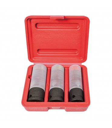 Douilles à choc x3 avec protection 17-19-21mm