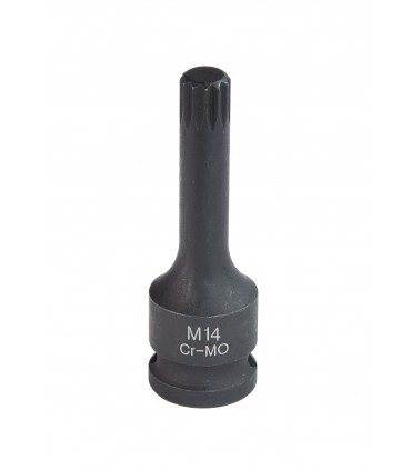 Douille à choc CRMO XZN mâle carré 1/2  - 14mm