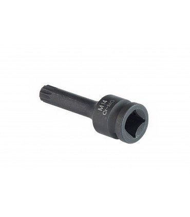 Douille à choc CRMO XZN mâle carré 1/2  - 14mm
