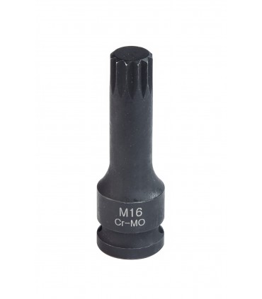 Douille à choc CRMO XZN mâle carré 1/2  - 16mm